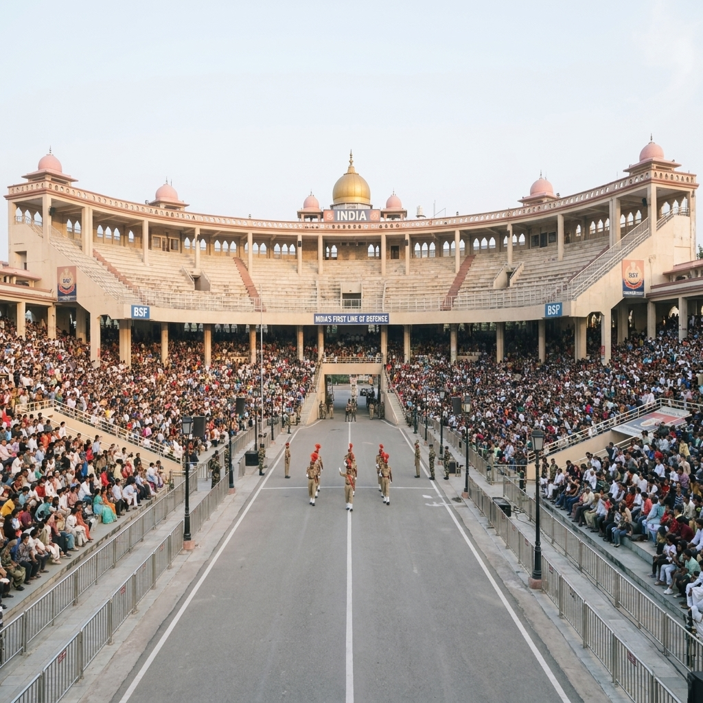 Attari–Wagah Border (Flag-Lowering Ceremony)